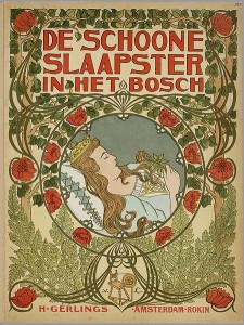 " De schoone slaapster in het bosch", an interpretation of the story of Sleeping Beauty. From the collection of the Koninklijke Bibliotheek.